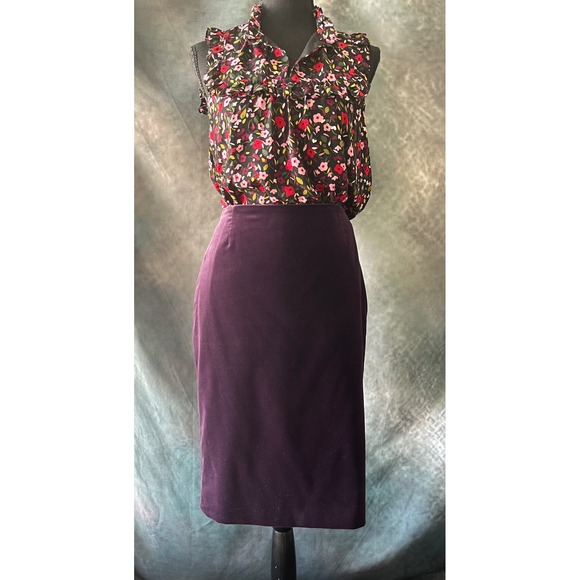 Kate Spade Boho‎ Floral Ruffle Neck Sleeveless Blouse Top Women's Size Small - Picture 7 of 7